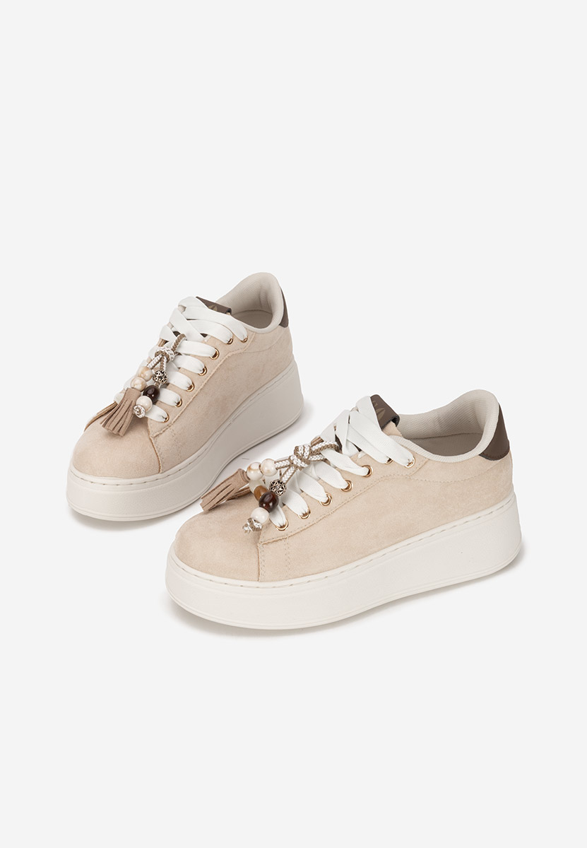 Sneakers με πλατφόρμα Zoira μπεζ