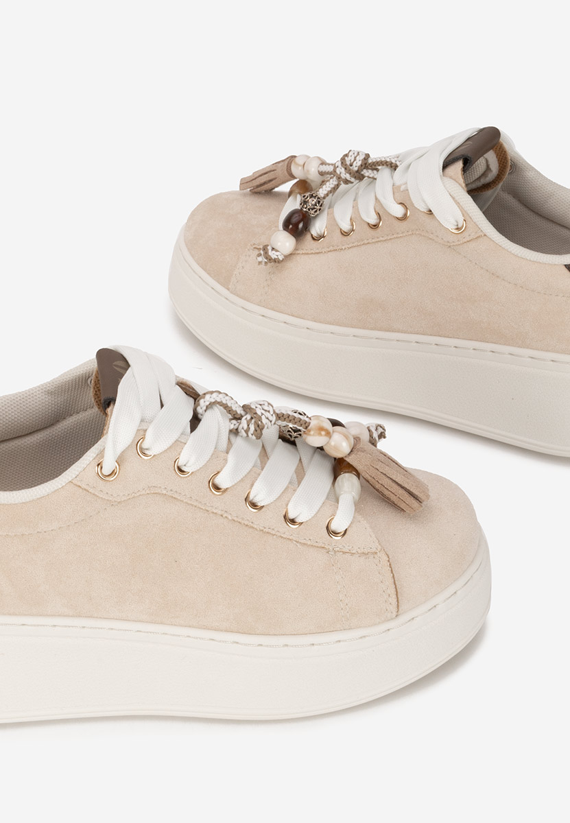 Sneakers με πλατφόρμα Zoira μπεζ