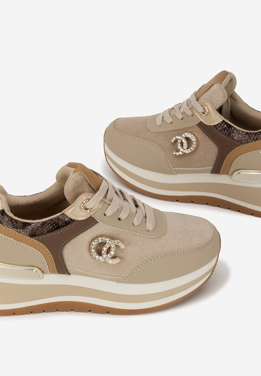 Sneakers με πλατφόρμα Liliza χακι