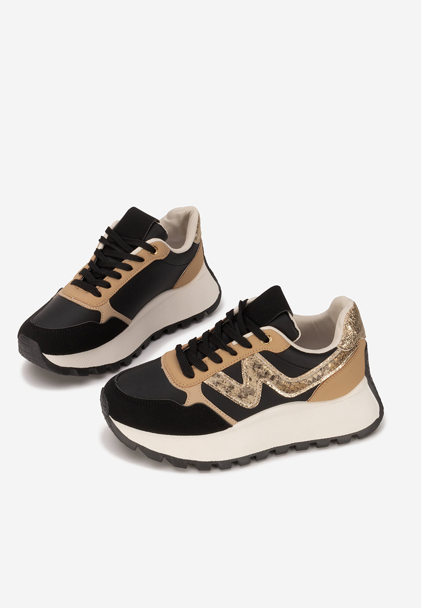 Sneakers με πλατφόρμα Catrinela μαύρα