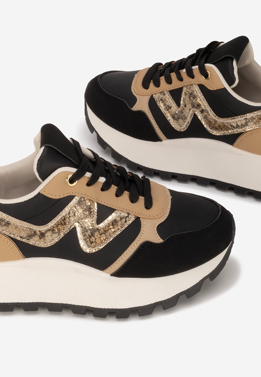 Sneakers με πλατφόρμα Catrinela μαύρα