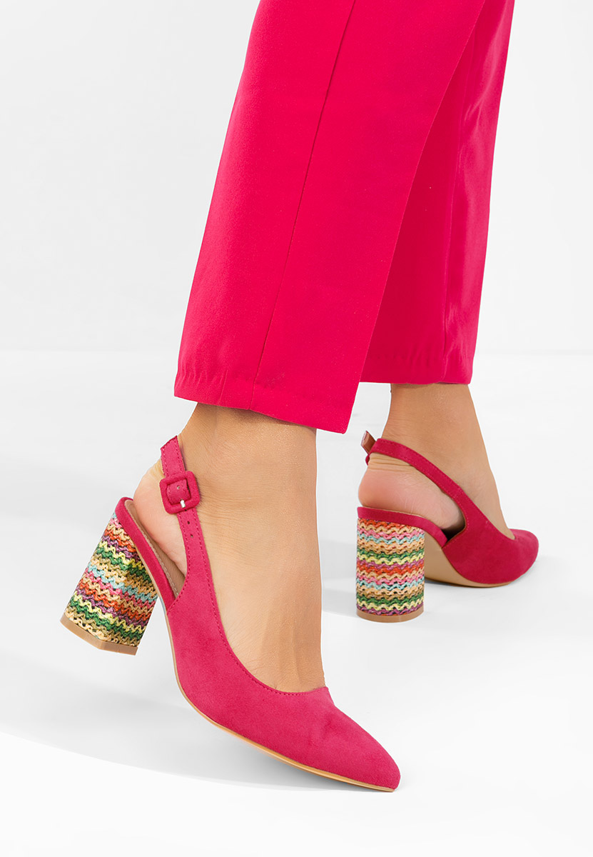 Γόβες slingback Alesiella φούξια