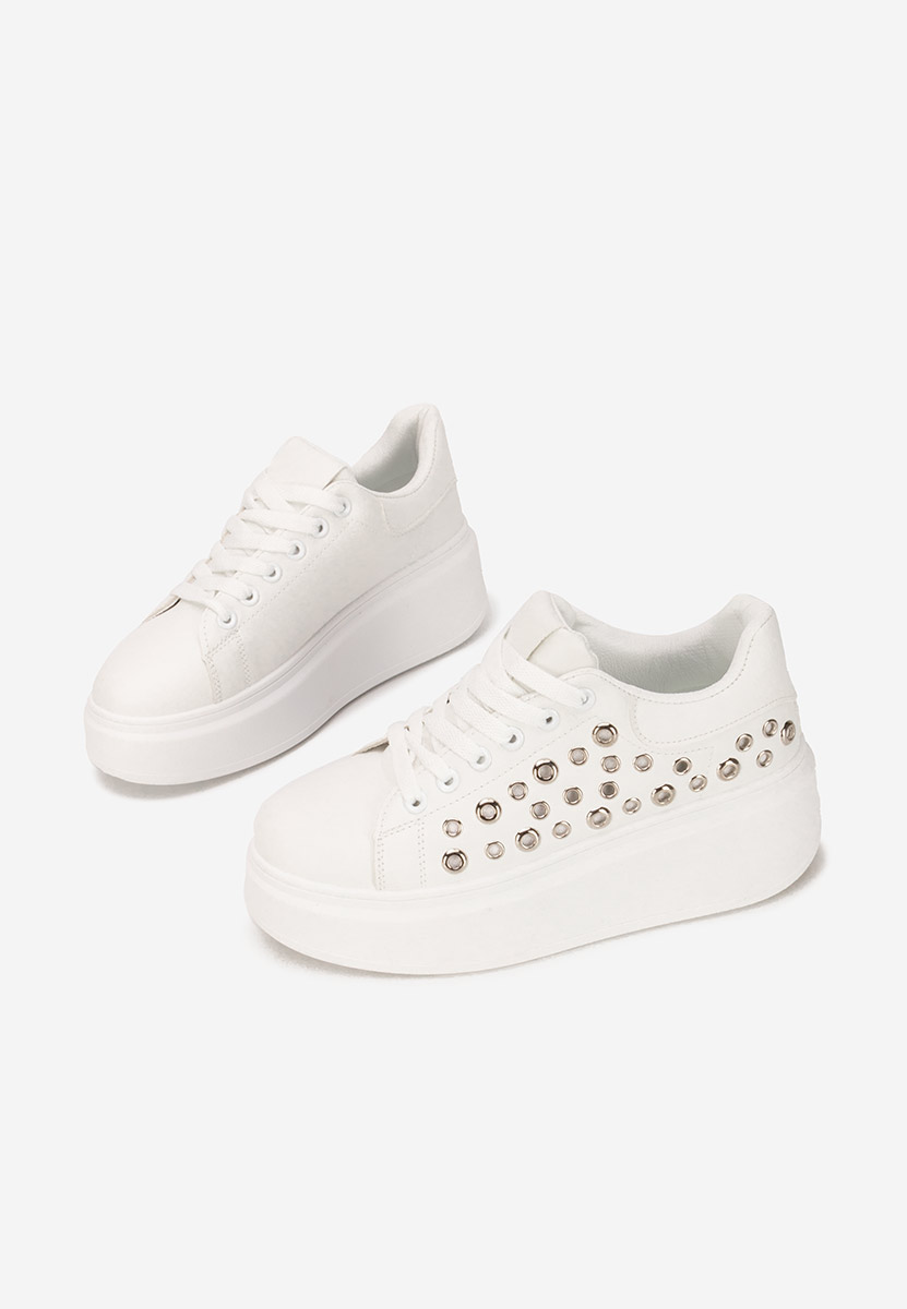Sneakers με πλατφόρμα Anaya λευκά