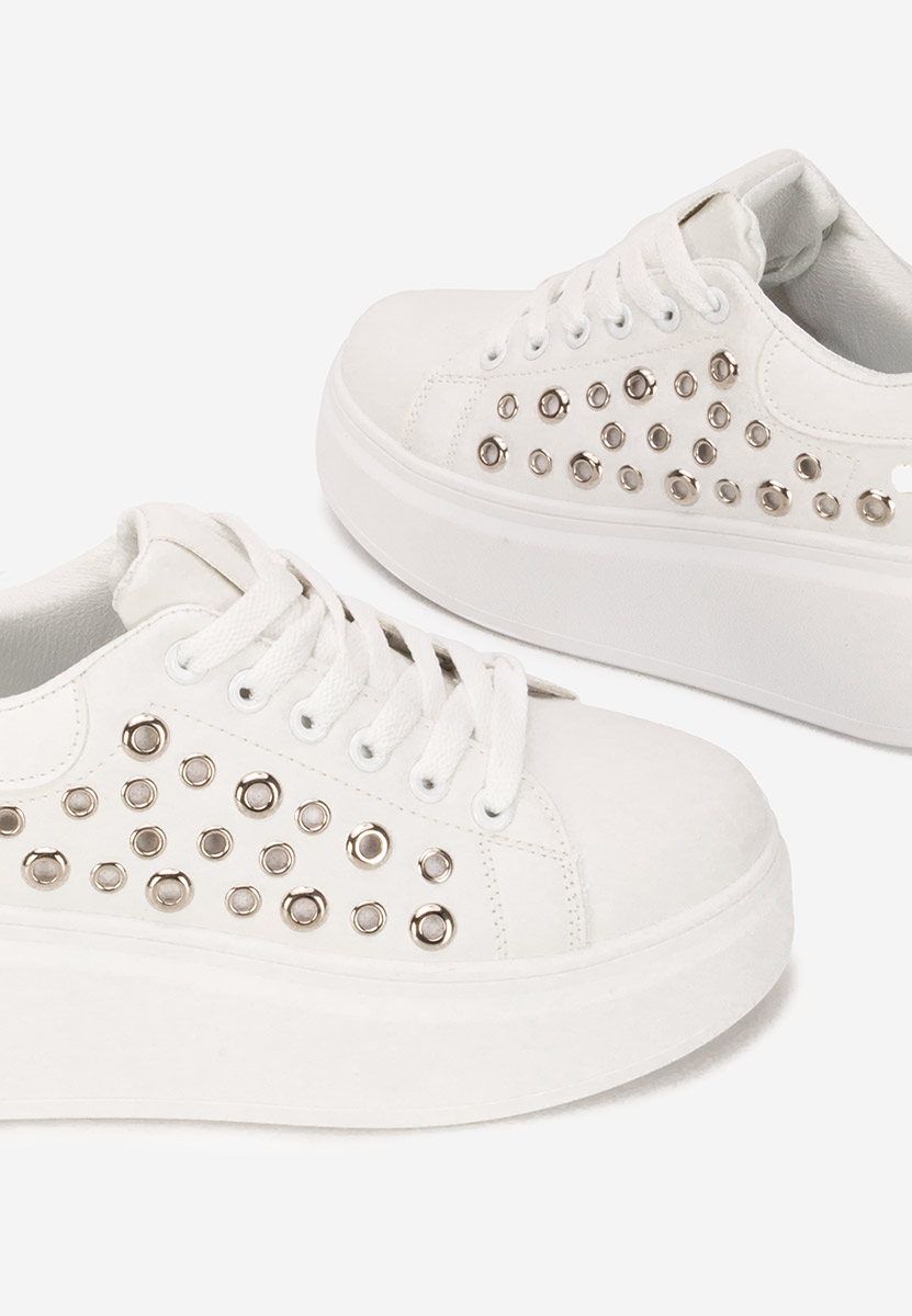 Sneakers με πλατφόρμα Anaya λευκά