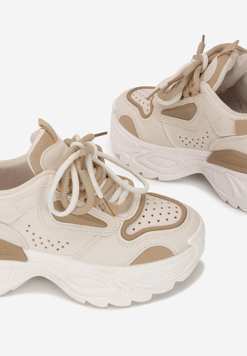 Sneakers με πλατφόρμα Dorathy μπεζ