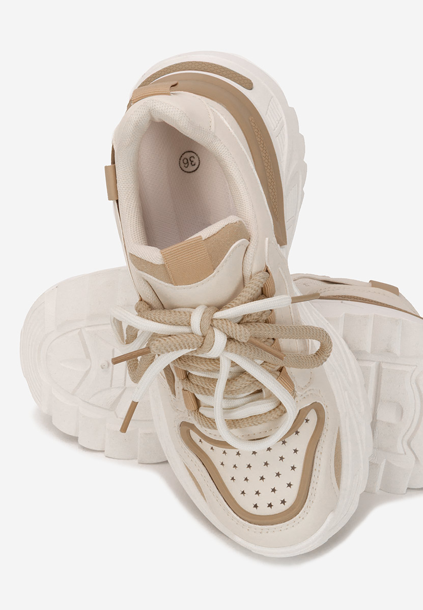 Sneakers με πλατφόρμα Dorathy μπεζ