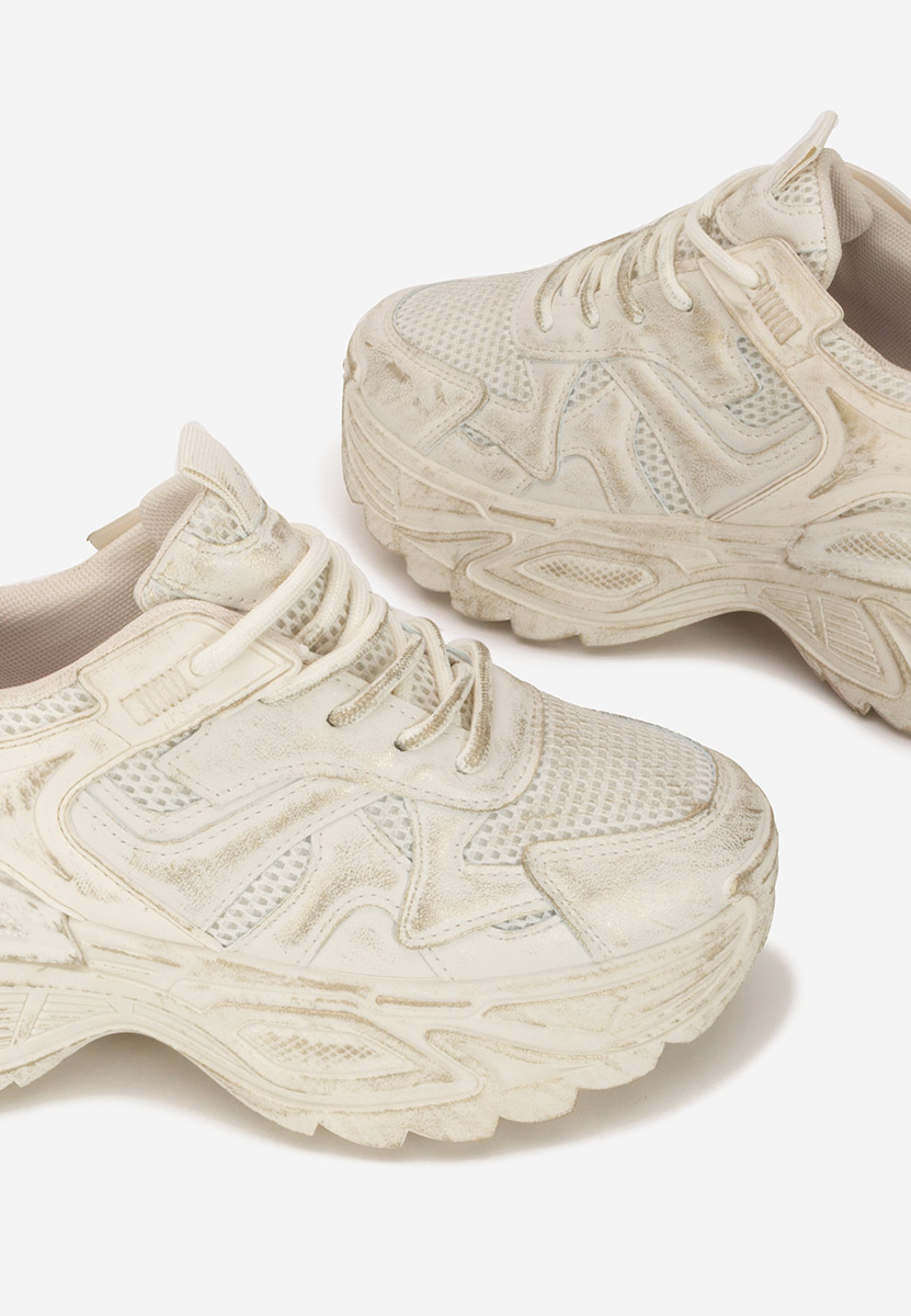 Sneakers με πλατφόρμα Yalda μπεζ