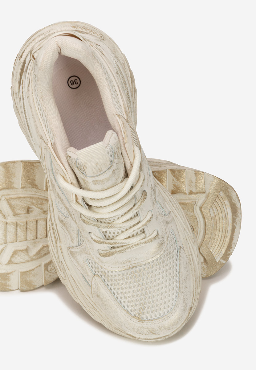 Sneakers με πλατφόρμα Yalda μπεζ