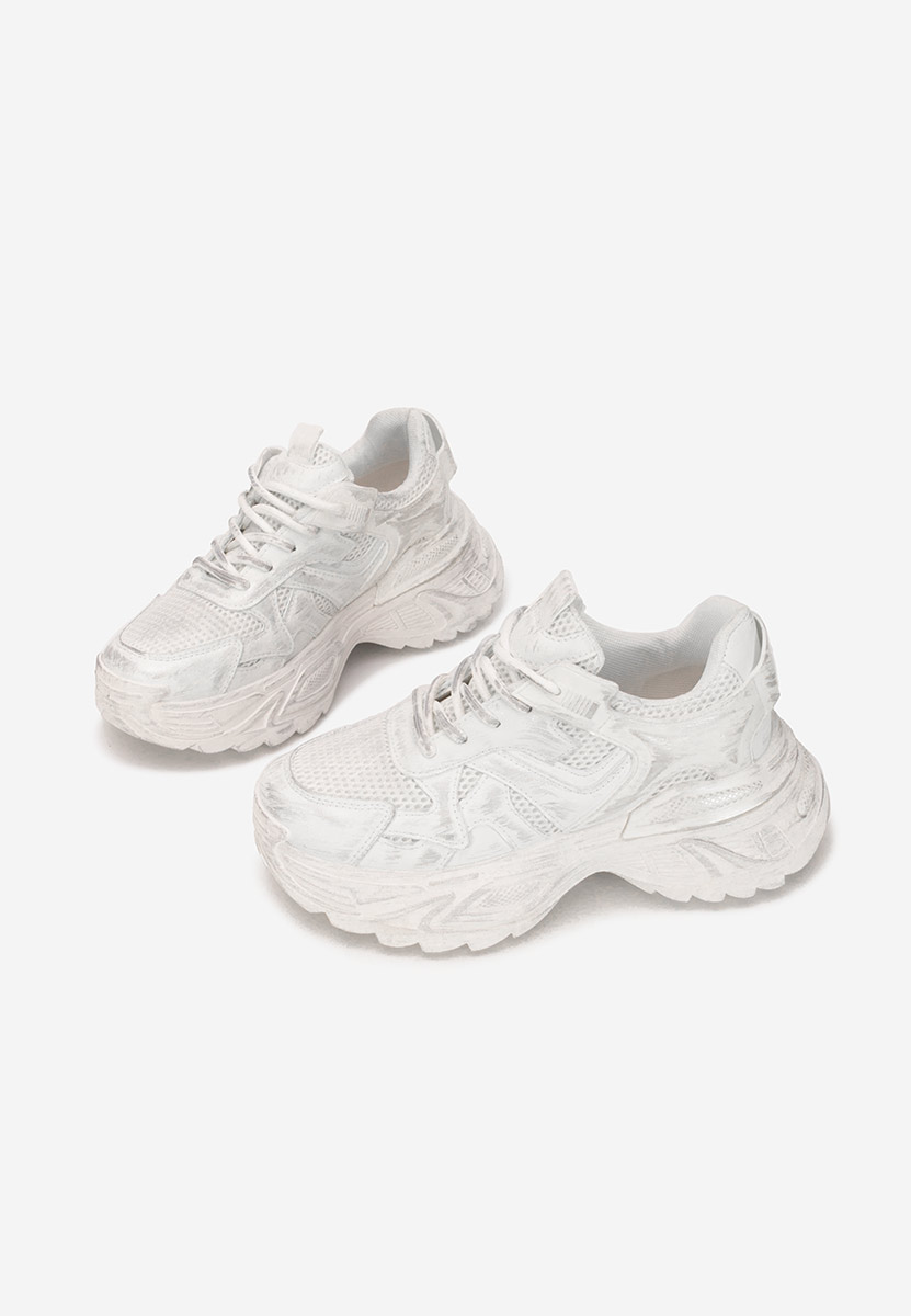 Sneakers με πλατφόρμα Yalda λευκά