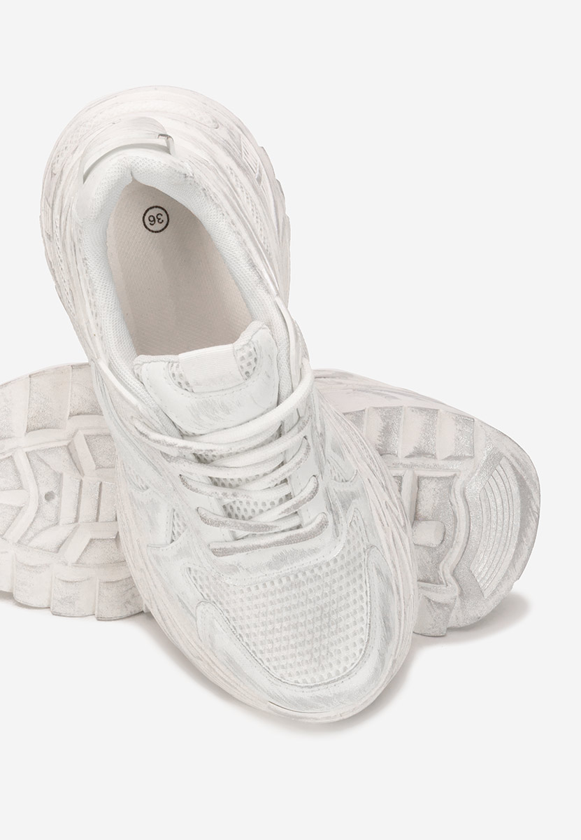 Sneakers με πλατφόρμα Yalda λευκά
