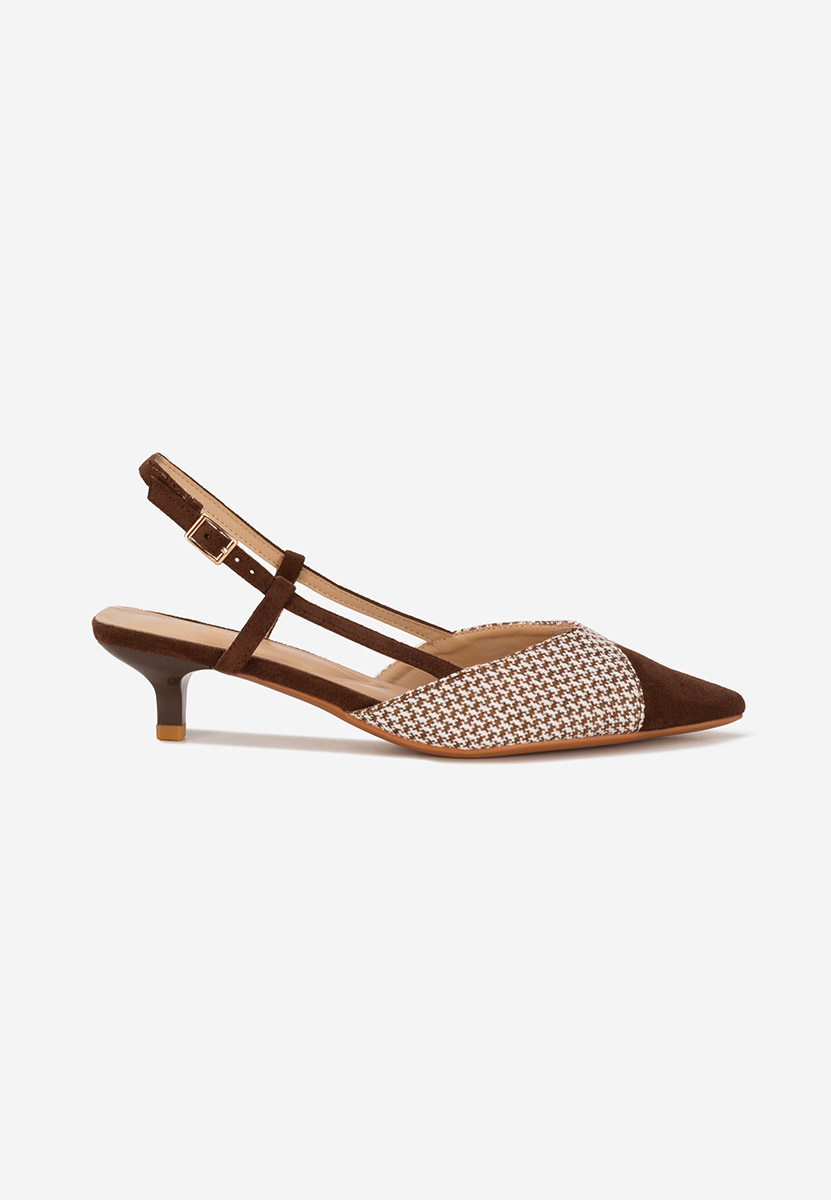 Γόβες slingback Mayuka καφε