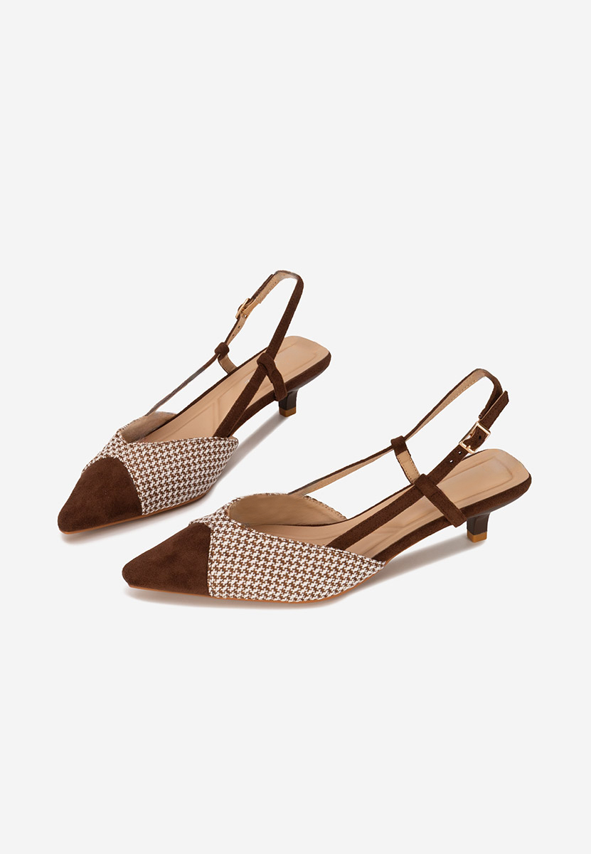 Γόβες slingback Mayuka καφε