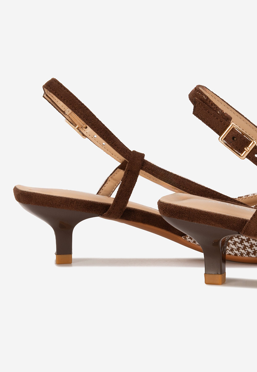 Γόβες slingback Mayuka καφε