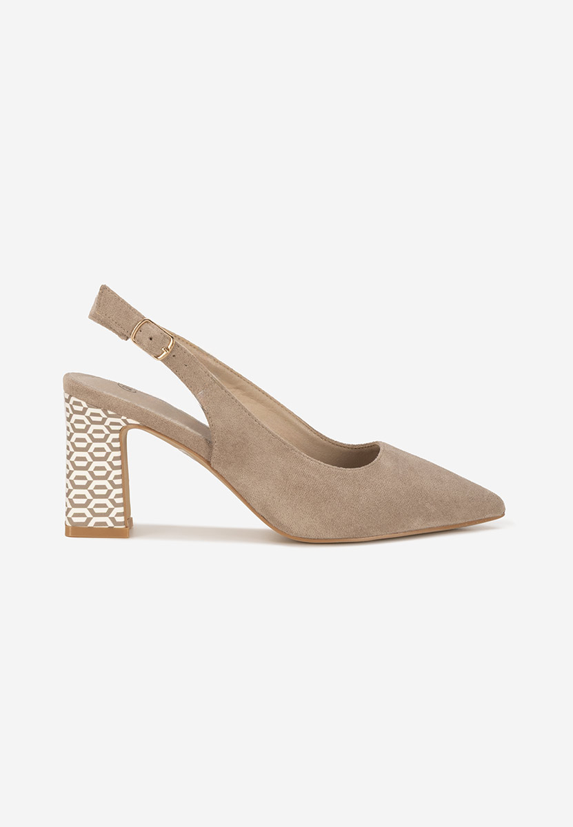 Γόβες slingback Lunessa χακι
