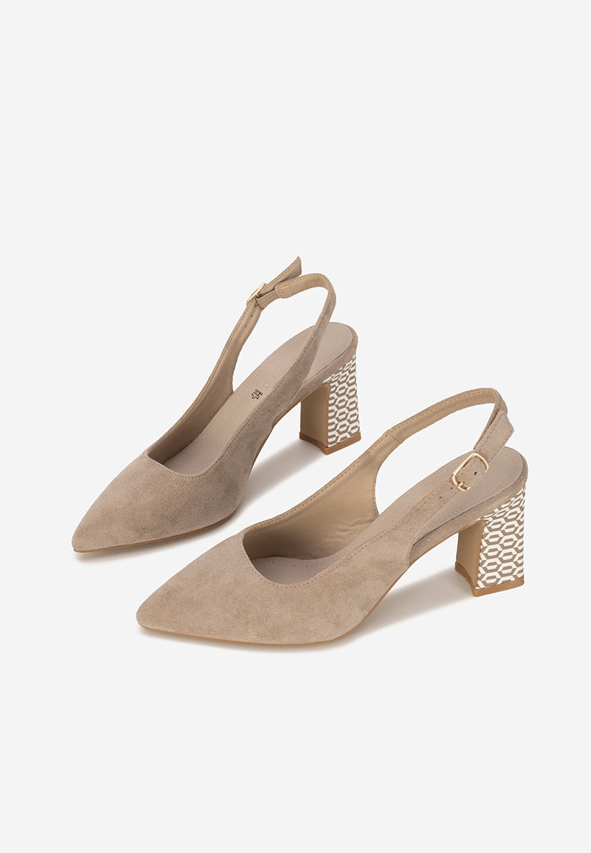 Γόβες slingback Lunessa χακι