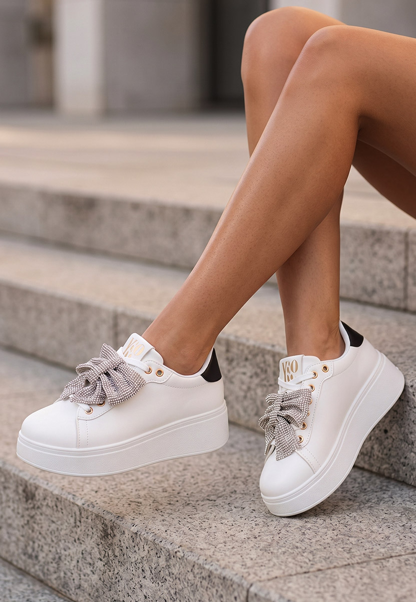 Sneakers με πλατφόρμα Hermila V3 λευκά