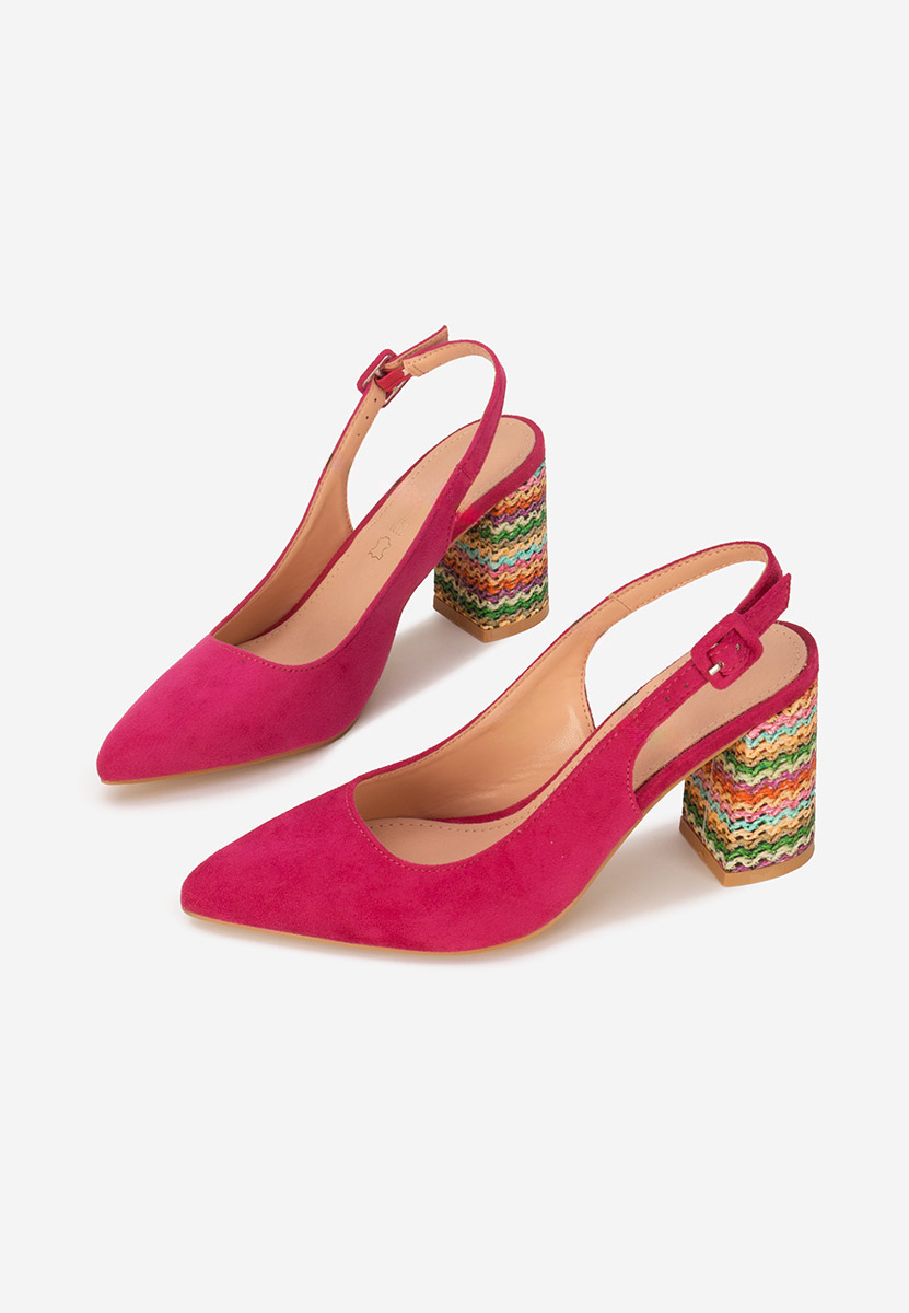 Γόβες slingback Alesiella φούξια
