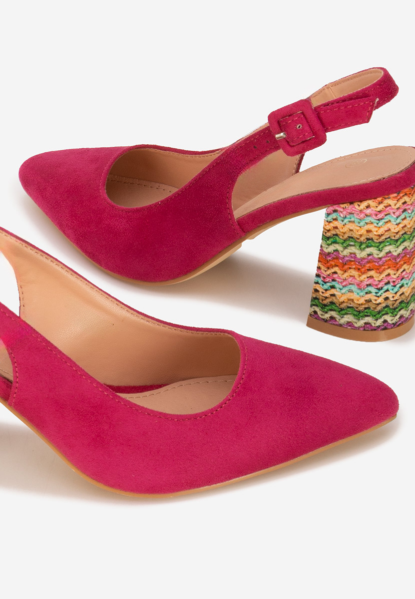 Γόβες slingback Alesiella φούξια