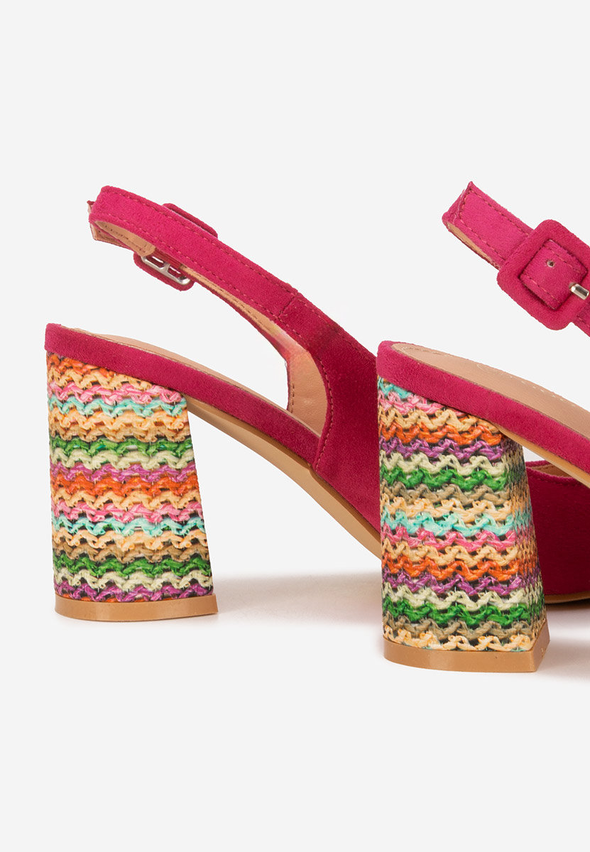Γόβες slingback Alesiella φούξια