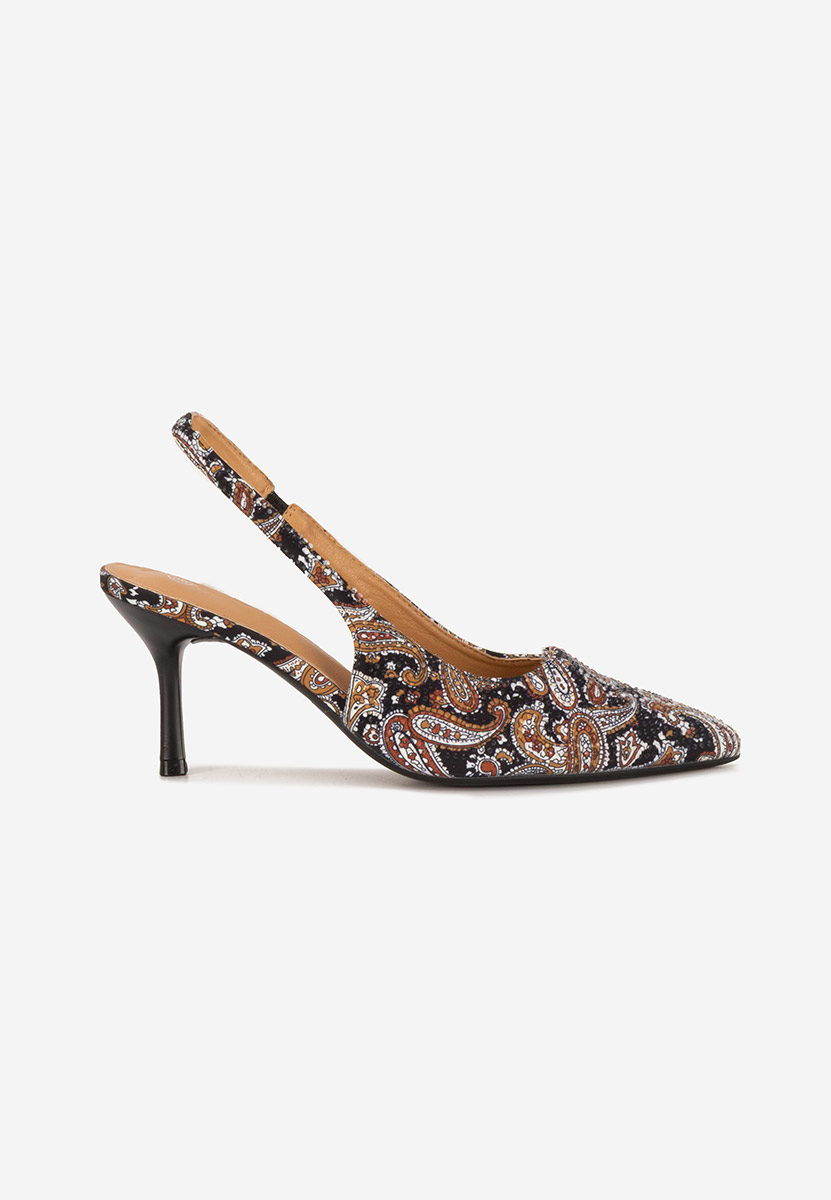 Γόβες slingback Ivorya μαύρα