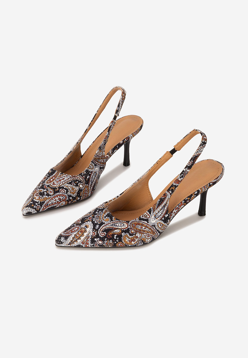 Γόβες slingback Ivorya μαύρα