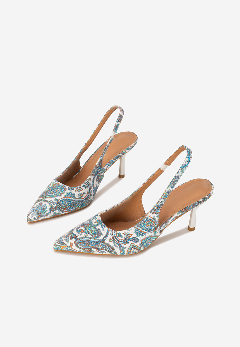 Γόβες slingback Ivorya λευκά