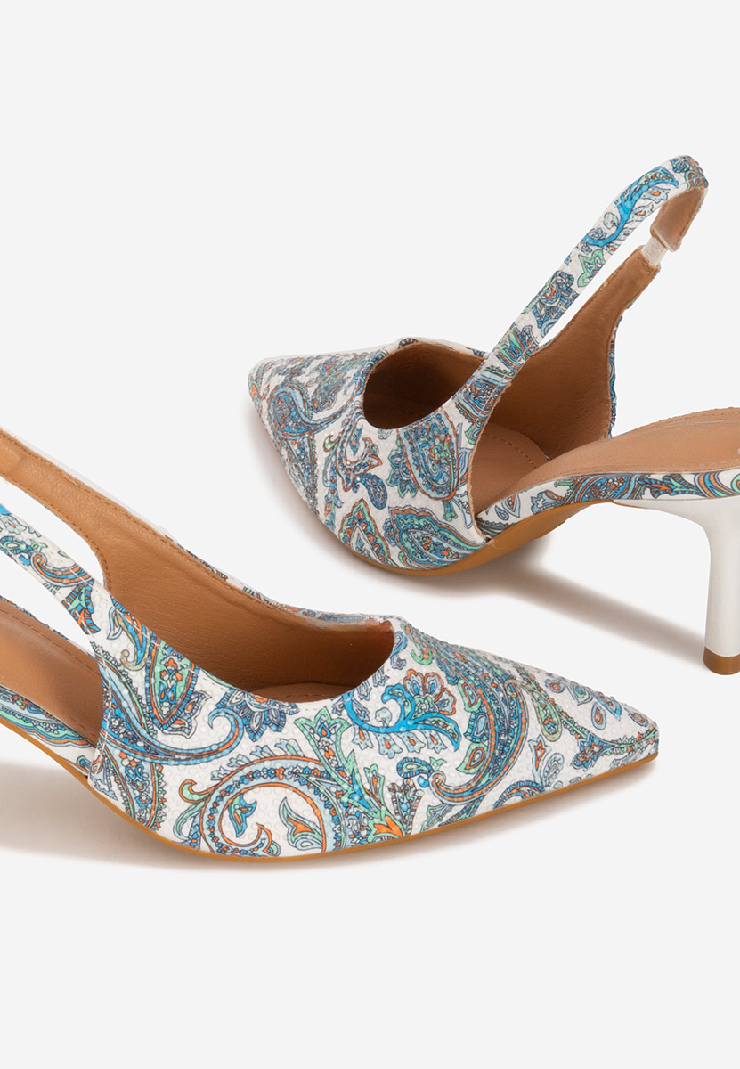 Γόβες slingback Ivorya λευκά