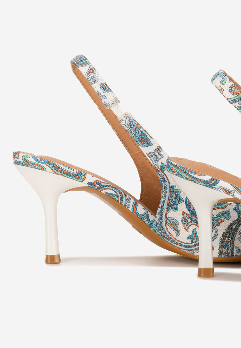 Γόβες slingback Ivorya λευκά