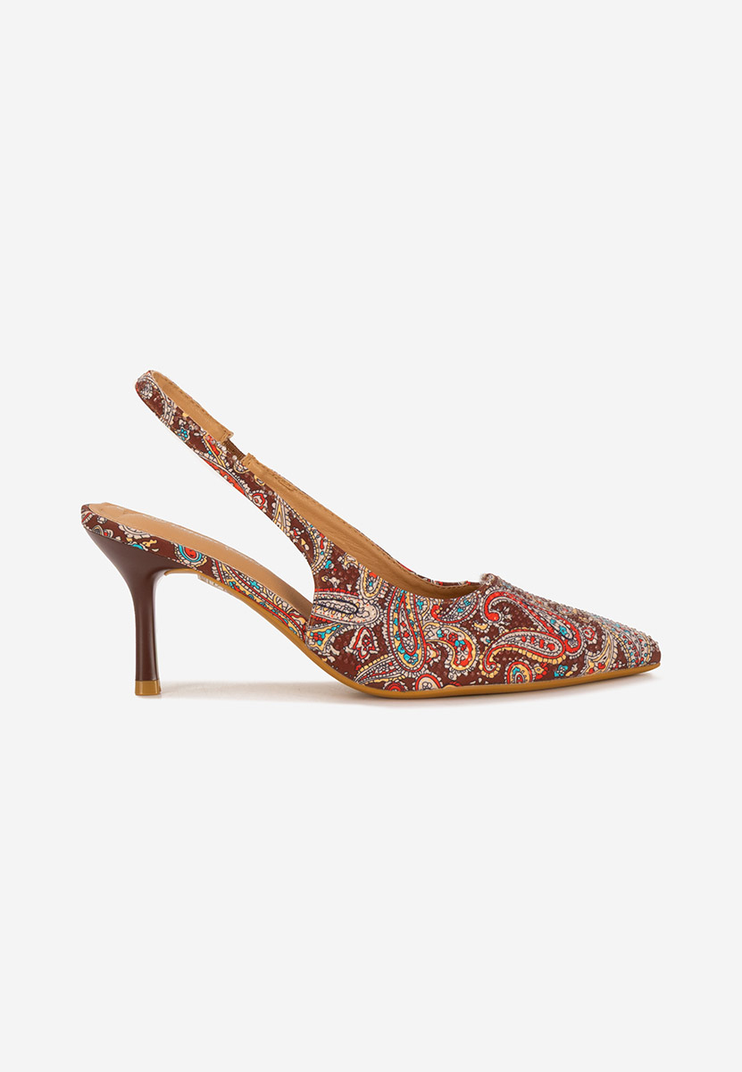 Γόβες slingback Ivorya καφε