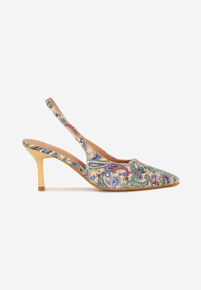 Γόβες slingback Ivorya μπεζ