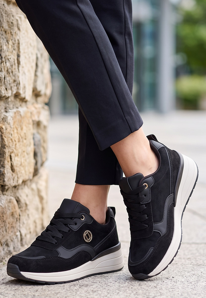 Sneakers με πλατφόρμα Sindya μαύρα