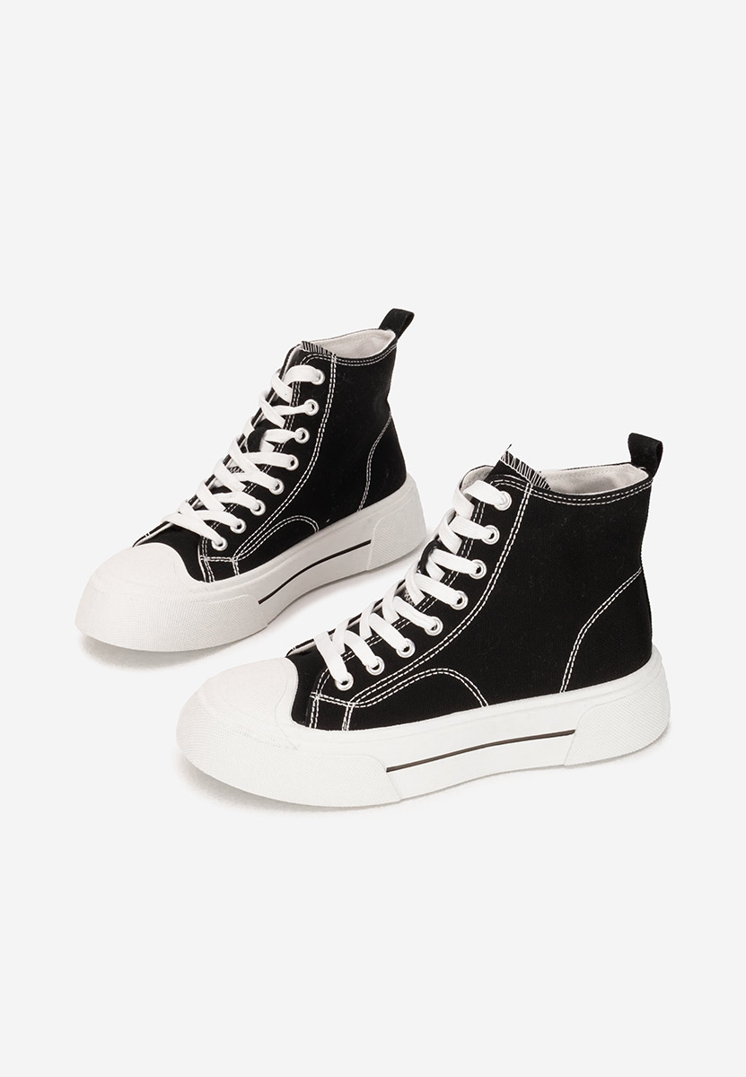 Γυναικεία sneakers αστραγάλο Minoda μαύρα