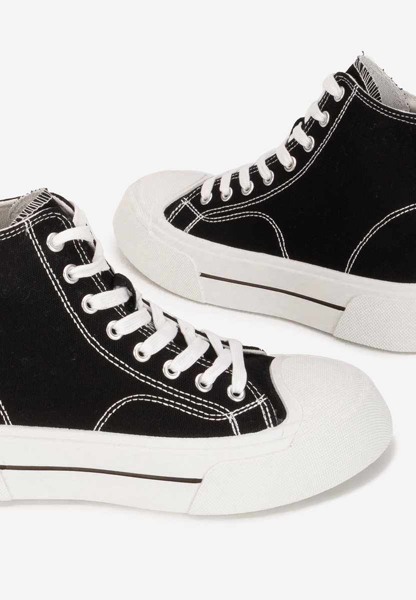 Γυναικεία sneakers αστραγάλο Minoda μαύρα