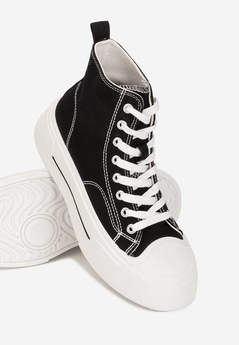 Γυναικεία sneakers αστραγάλο Minoda μαύρα