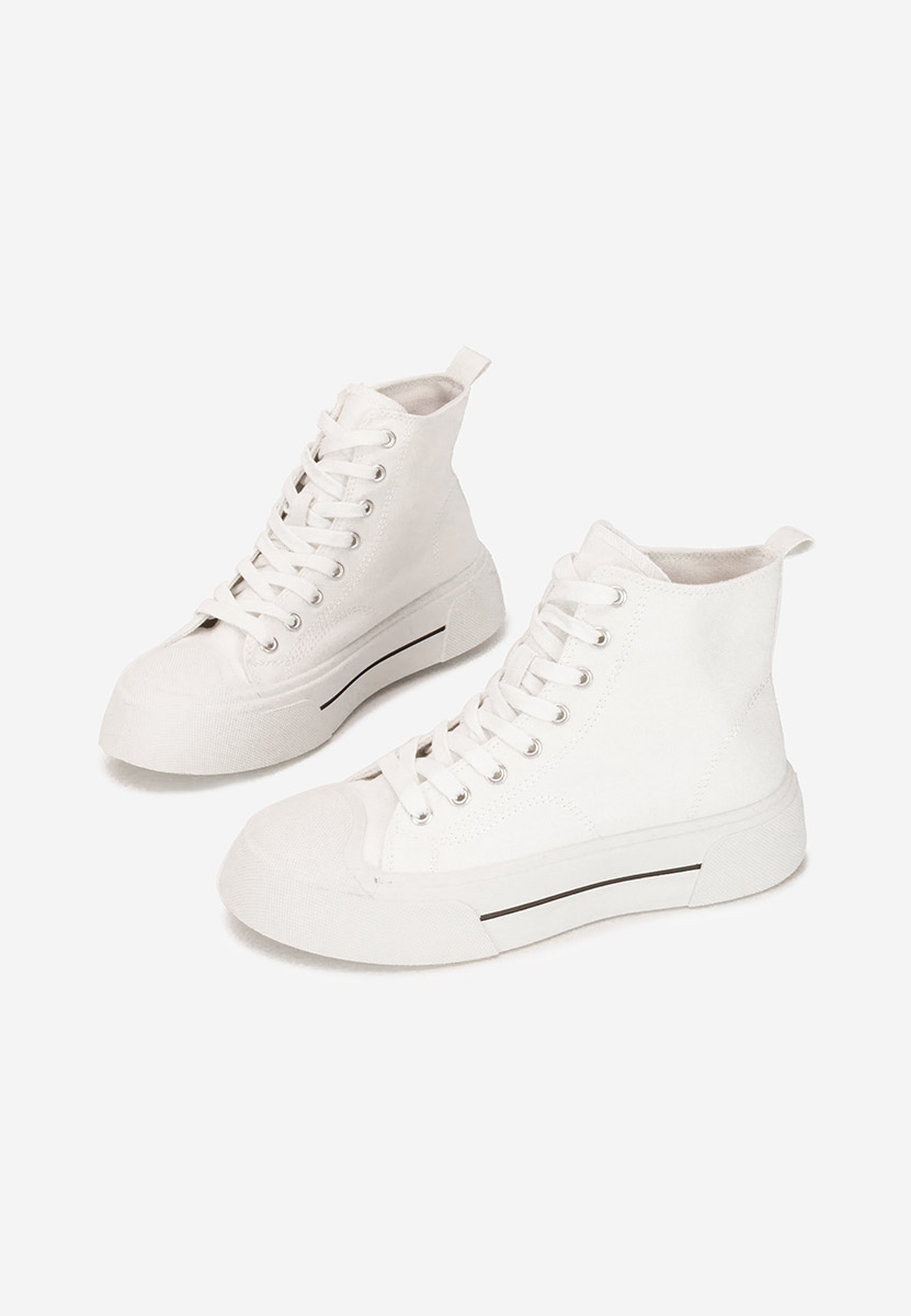 Γυναικεία sneakers αστραγάλο Minoda λευκά