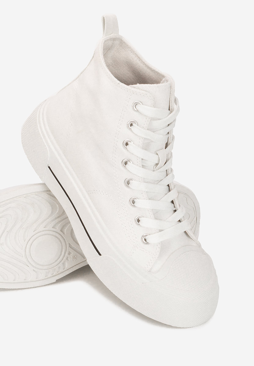 Γυναικεία sneakers αστραγάλο Minoda λευκά