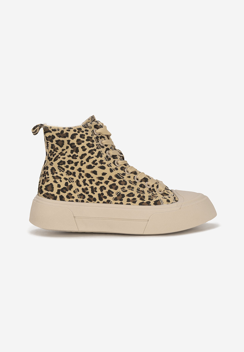 Γυναικεία sneakers αστραγάλο Minoda λεοπαρ