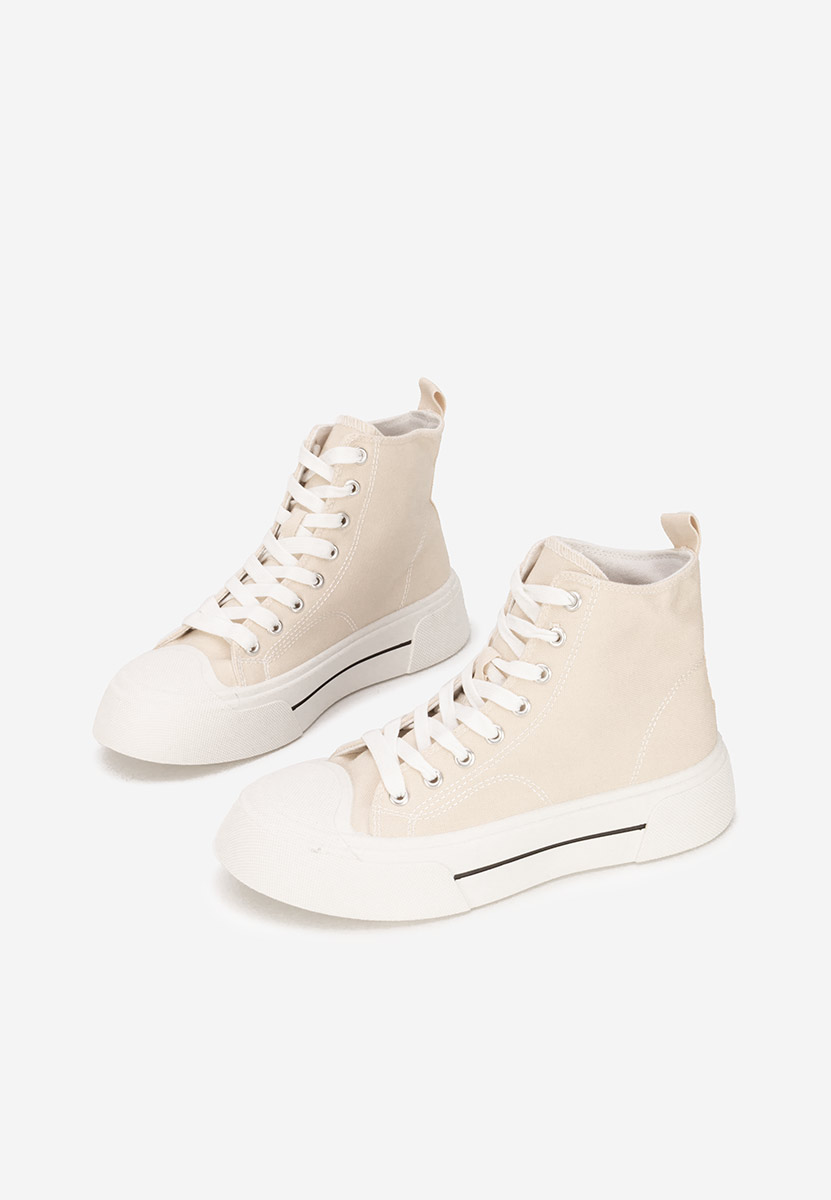 Γυναικεία sneakers αστραγάλο Minoda μπεζ