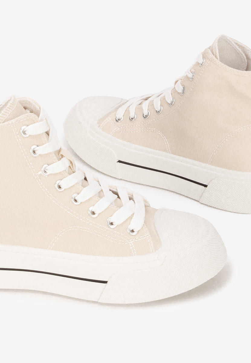 Γυναικεία sneakers αστραγάλο Minoda μπεζ
