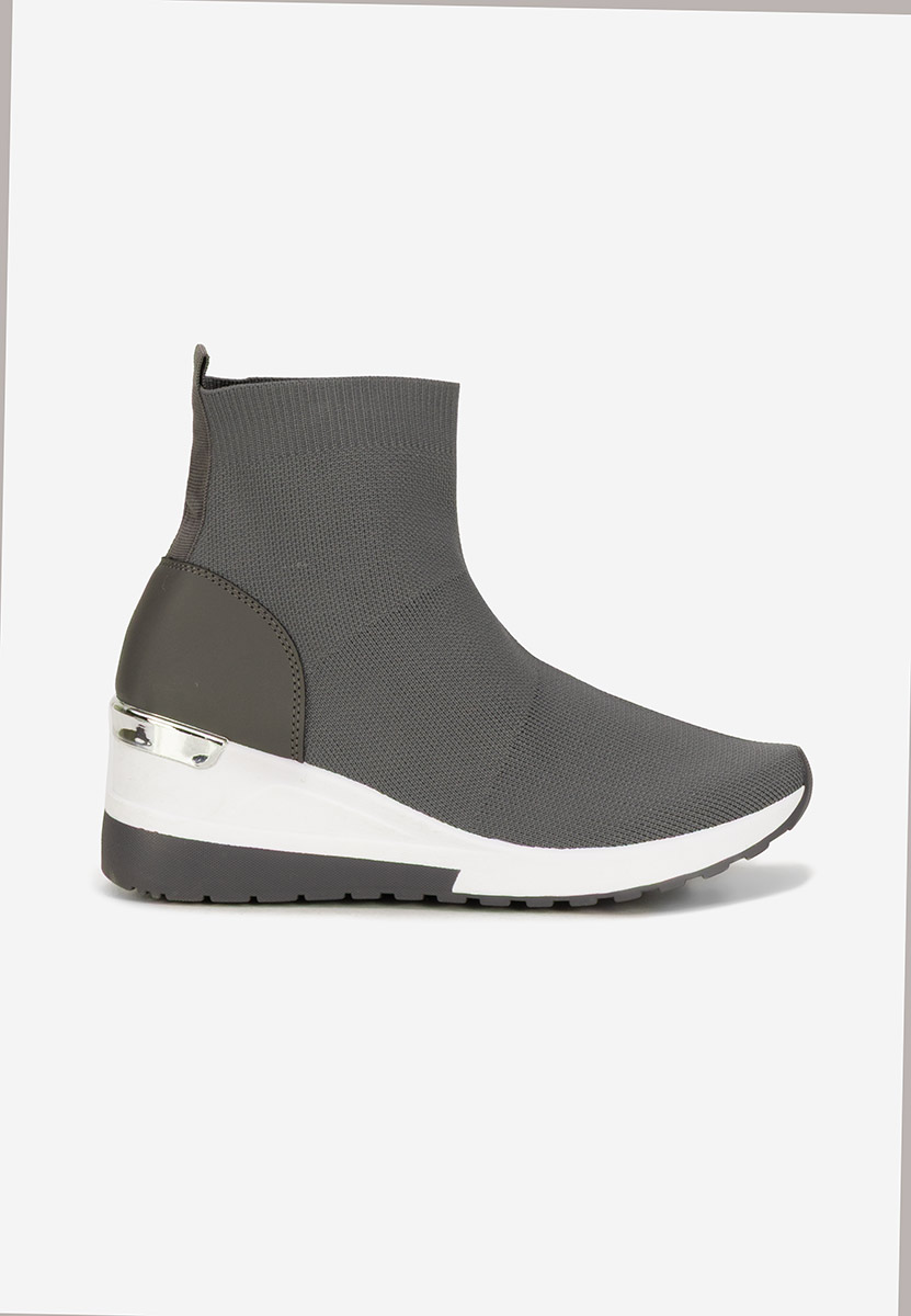 Sneakers με κάλτσα Jessina γκρι