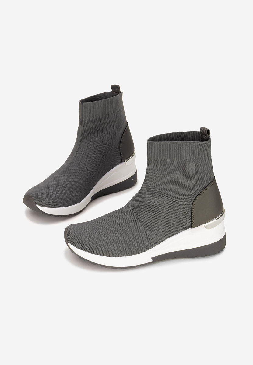 Sneakers με κάλτσα Jessina γκρι