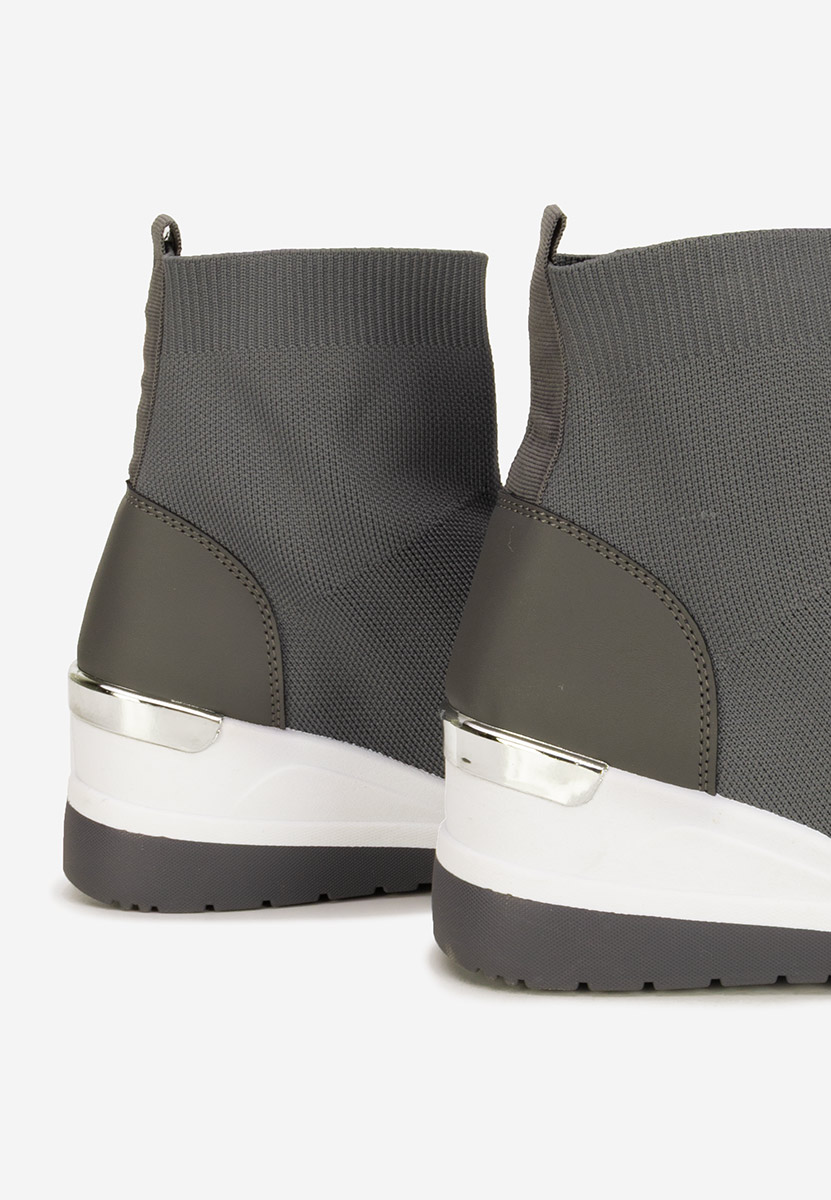 Sneakers με κάλτσα Jessina γκρι