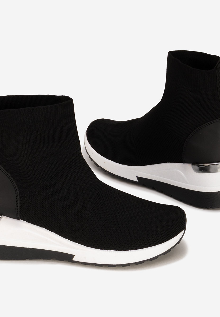 Sneakers με κάλτσα Jessina μαύρα