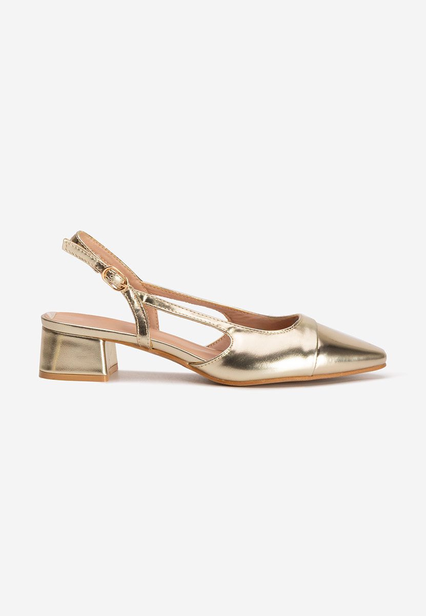 Γόβες slingback Alexonia χρυσο