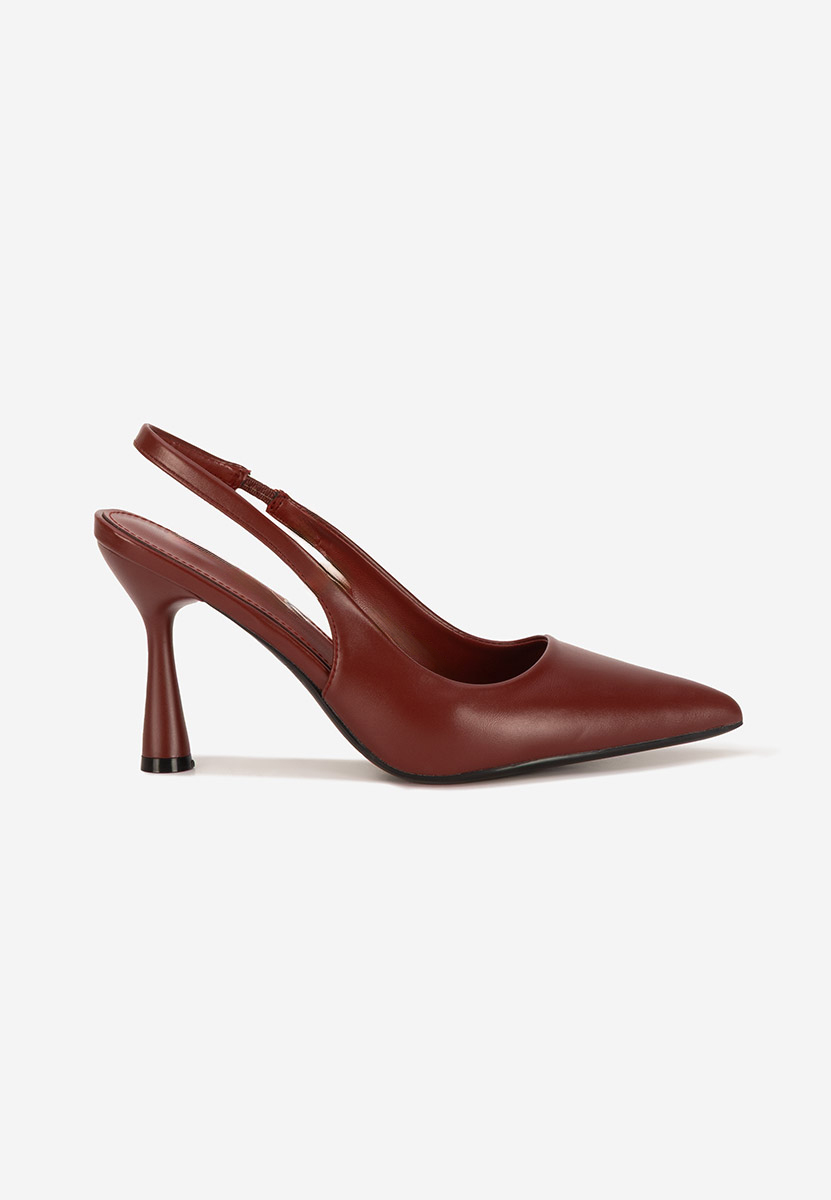 Γόβες slingback Foxara bordo