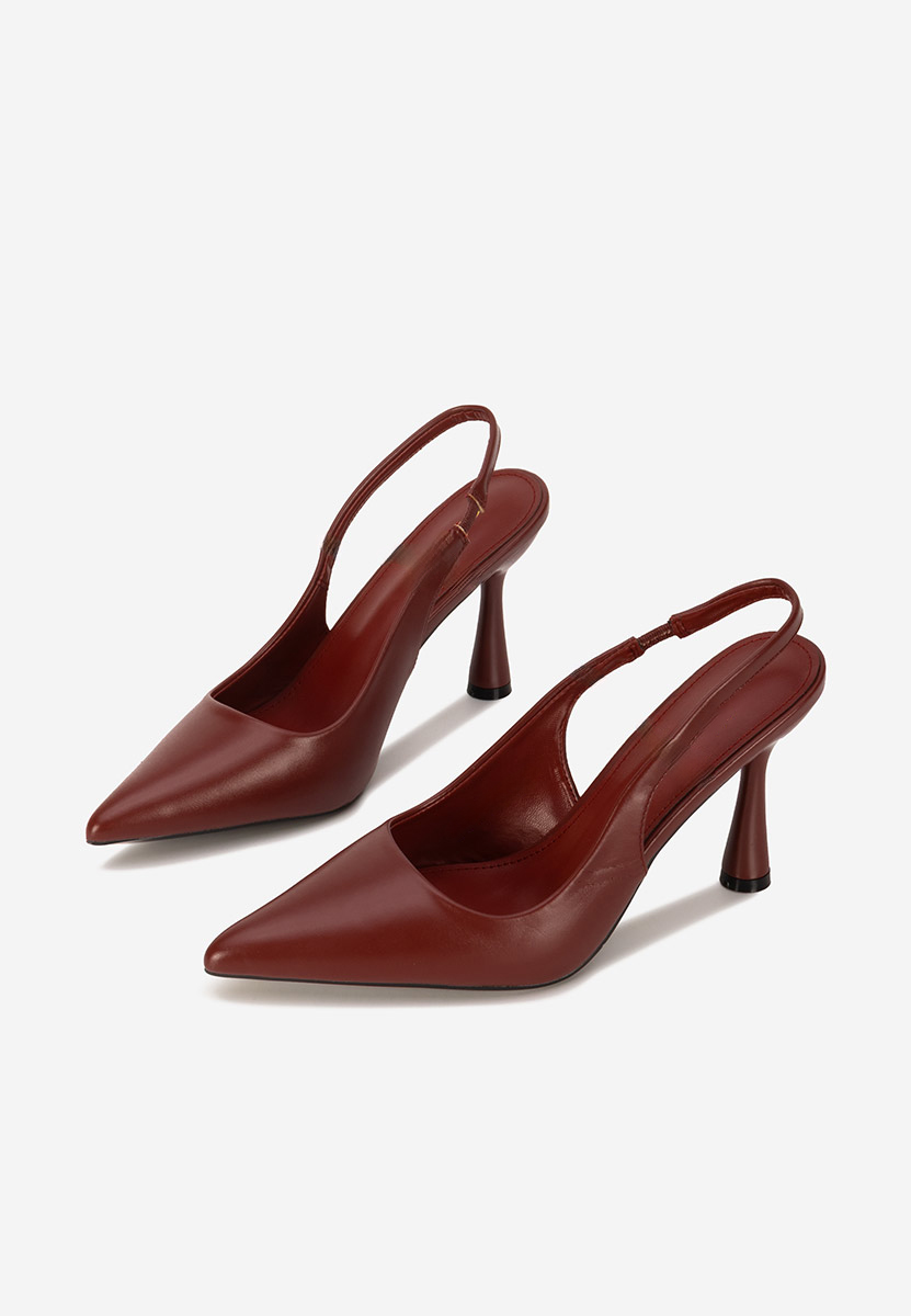 Γόβες slingback Foxara bordo