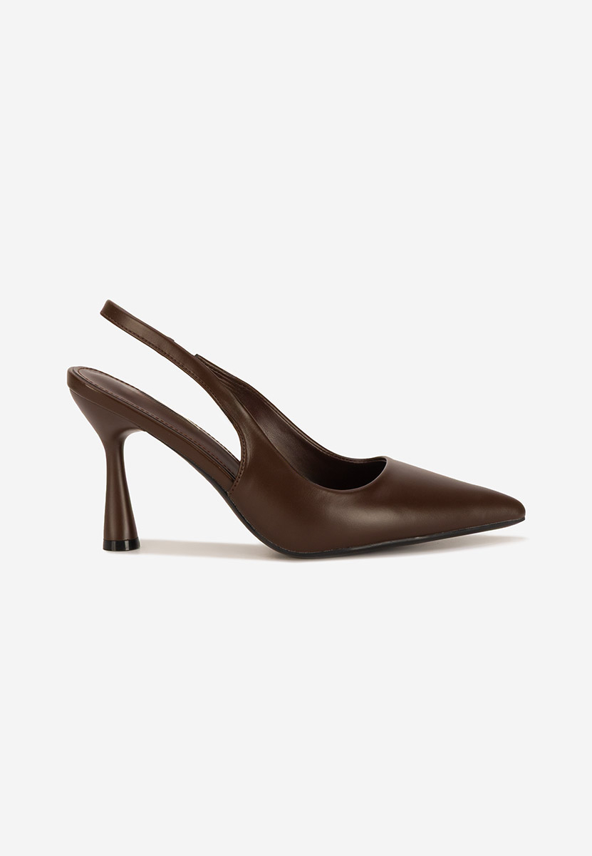Γόβες slingback Foxara καφε