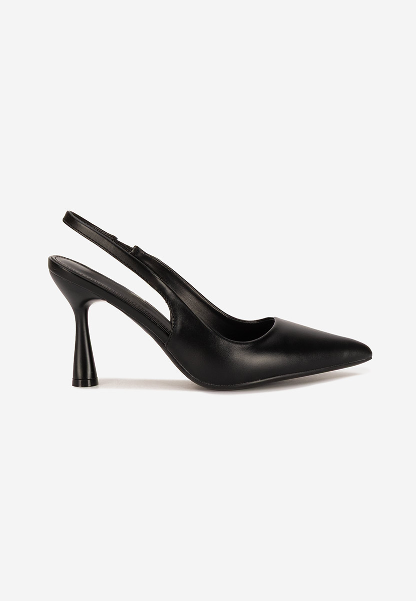 Γόβες slingback Foxara μαύρα