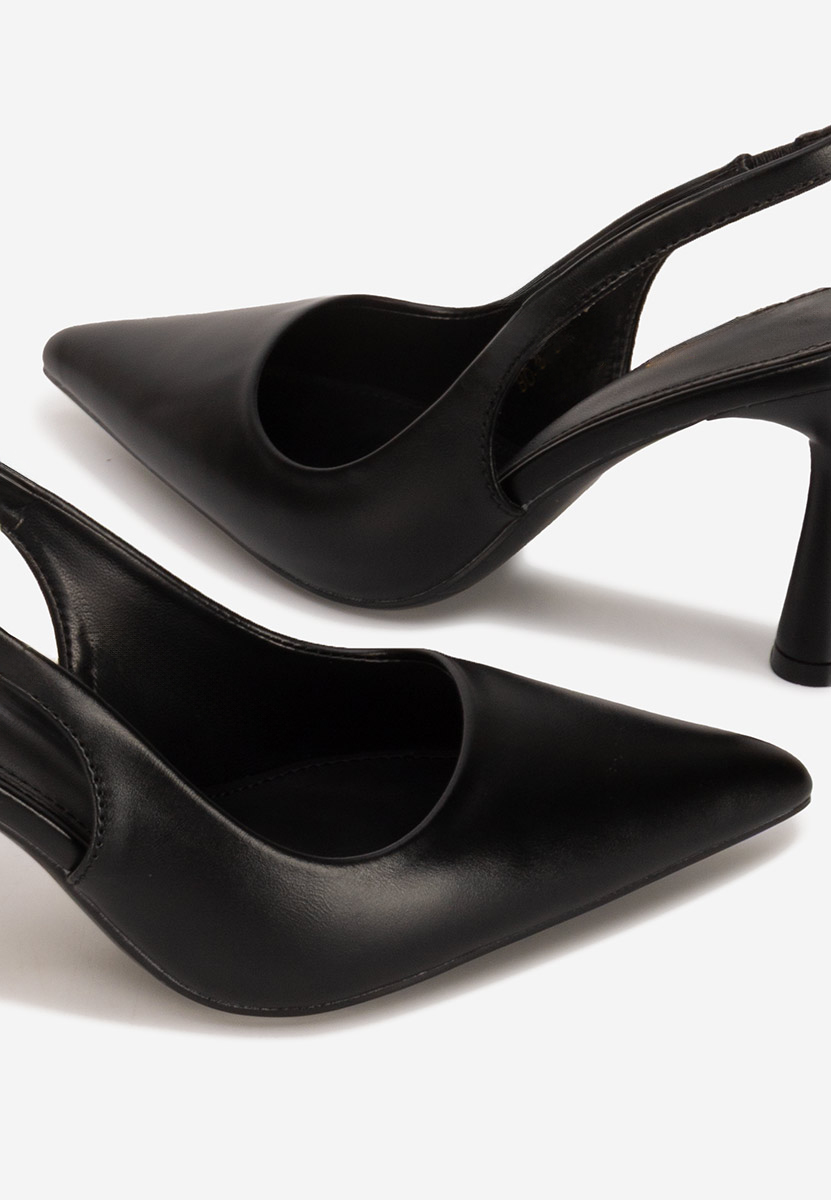 Γόβες slingback Foxara μαύρα
