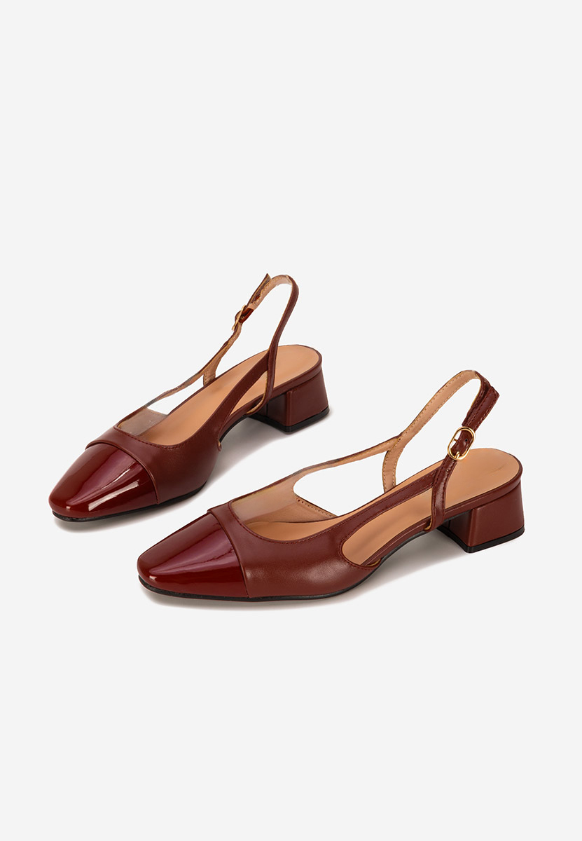 Γόβες slingback Alexonia bordo